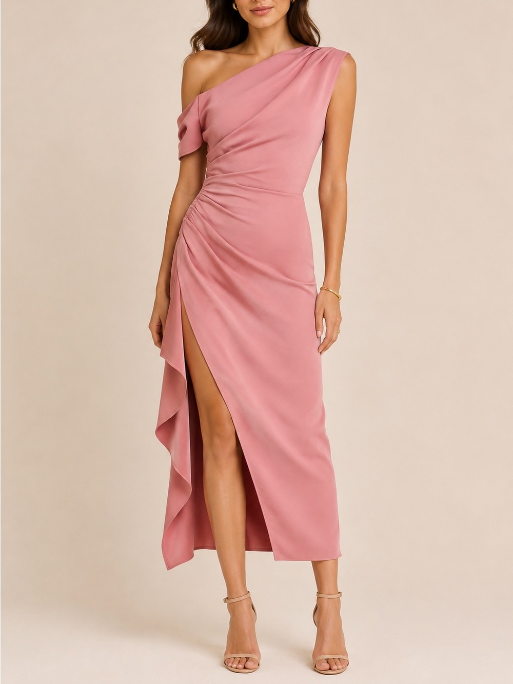 Elliatt Gwenyth Maxi Dress Pink. Size S